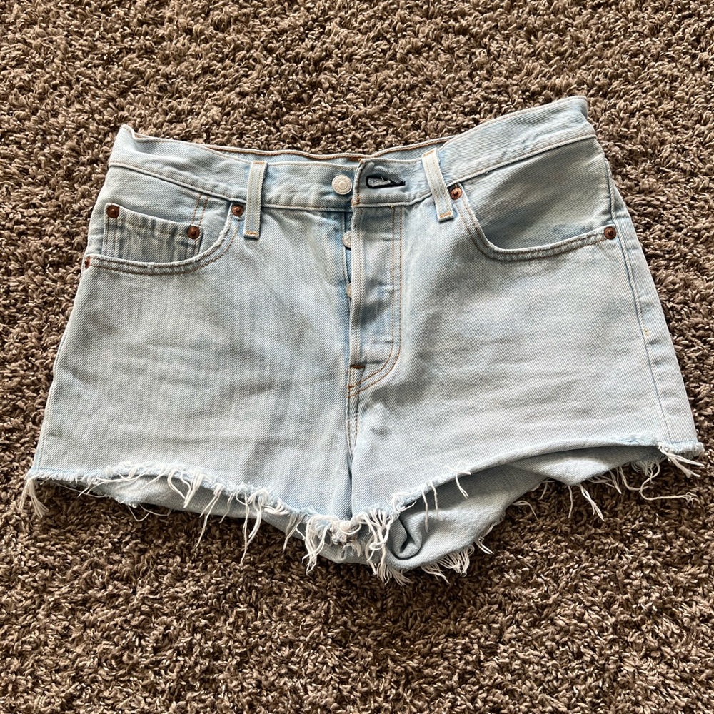 Light Blue Levi’s 501 Denim Women's Shorts